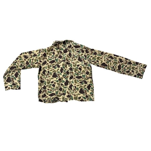 Vintage Camouflage Hunting Shirt Button Down Size Medium Retro Camo READ - Picture 3 of 11